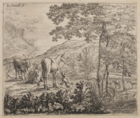 KG 05308
<br/>
Drie geiten en een muilezel
<br/>
<em>Heusch, Willem de (1615/35-1692)</em>